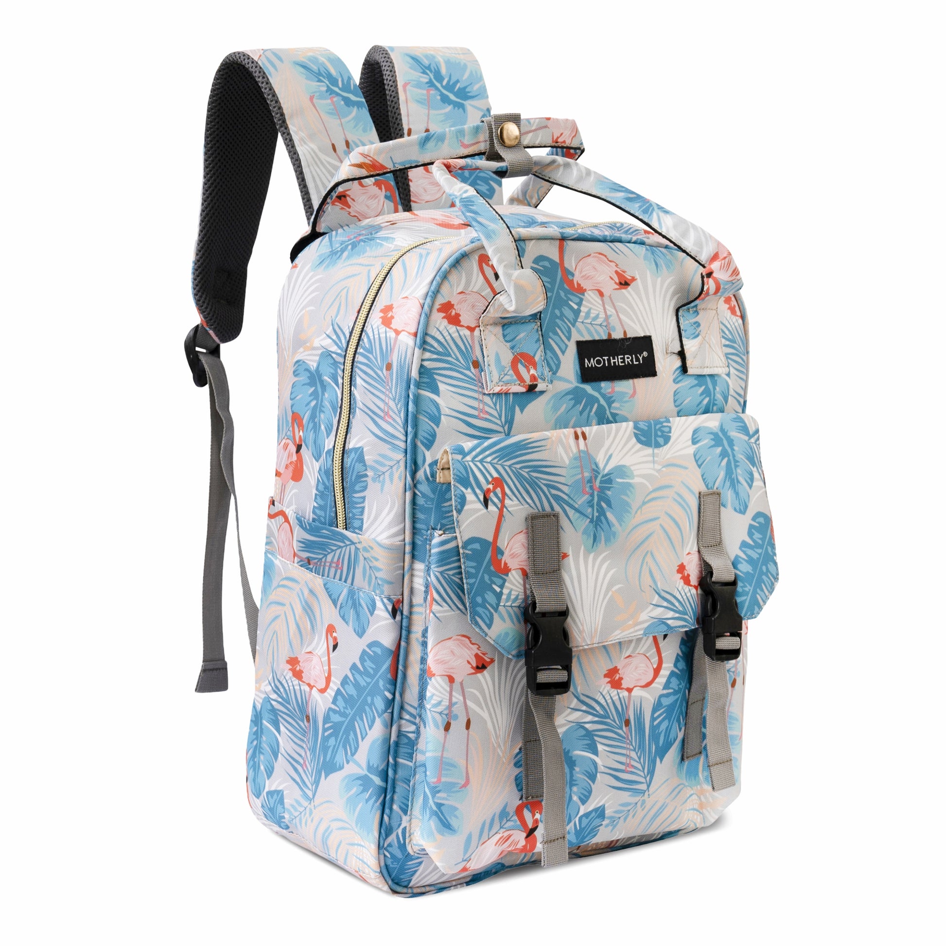 Motherly Solid Diaper Bag for Moms (Black) – Water-Resistant Maternity & Travel Bag with Multiple Pockets