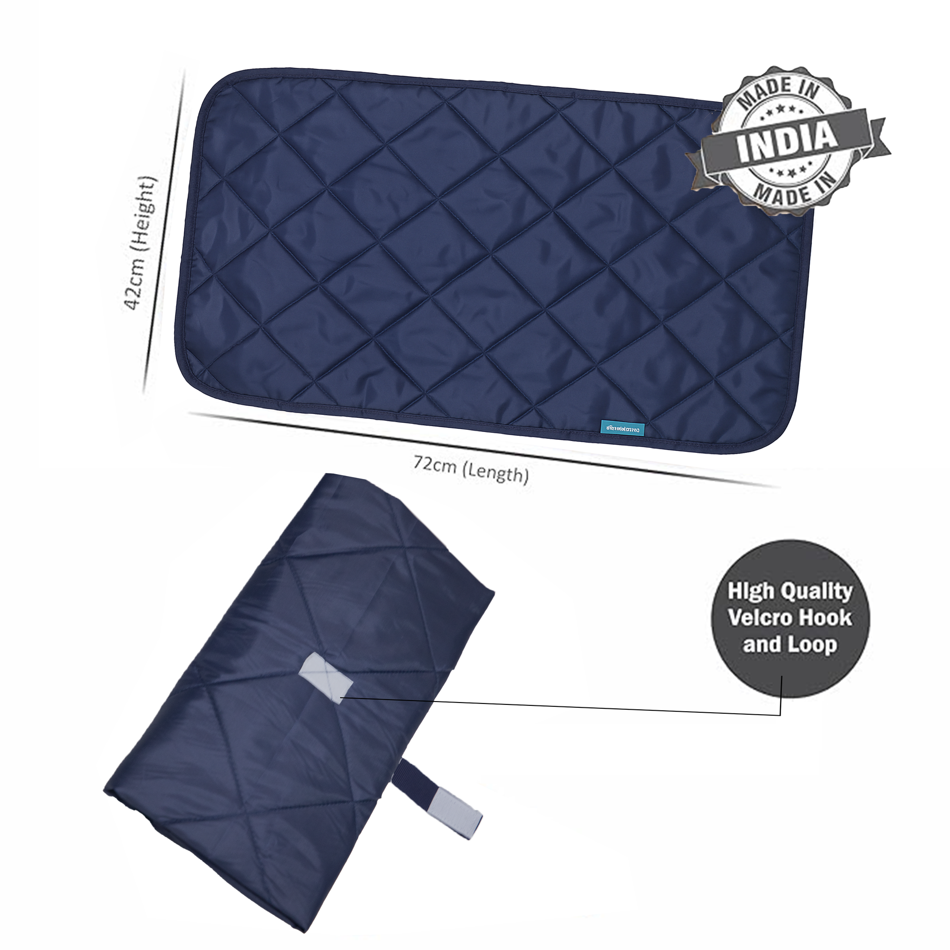 Motherly Oil Massage Mat for Newborn Baby, Reusable & Washable Portable Massage Pad (72 x 42 cm, 0-12 Months) - MOTHERLY