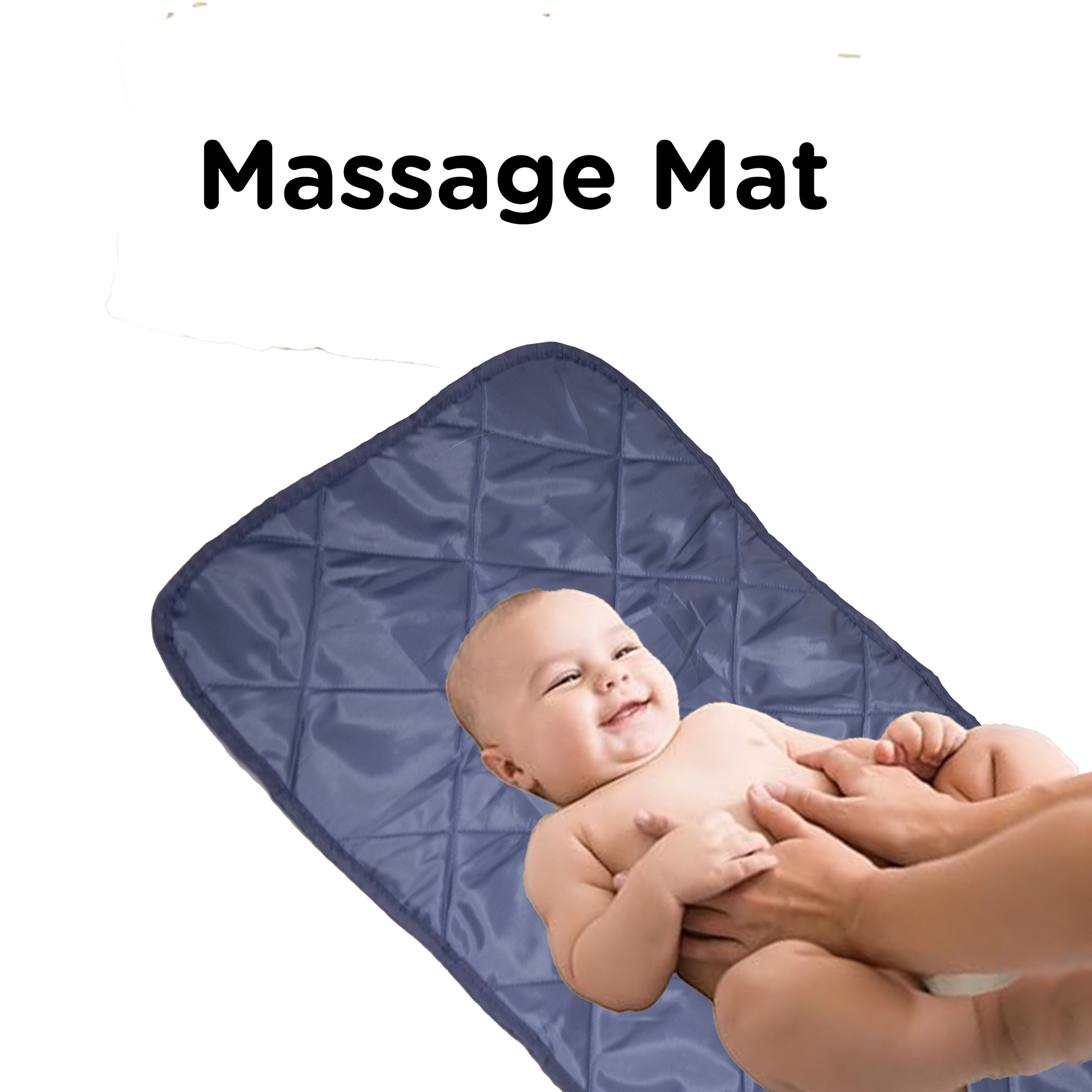 Motherly Oil Massage Mat for Newborn Baby, Reusable & Washable Portable Massage Pad (72 x 42 cm, 0-12 Months) - MOTHERLY