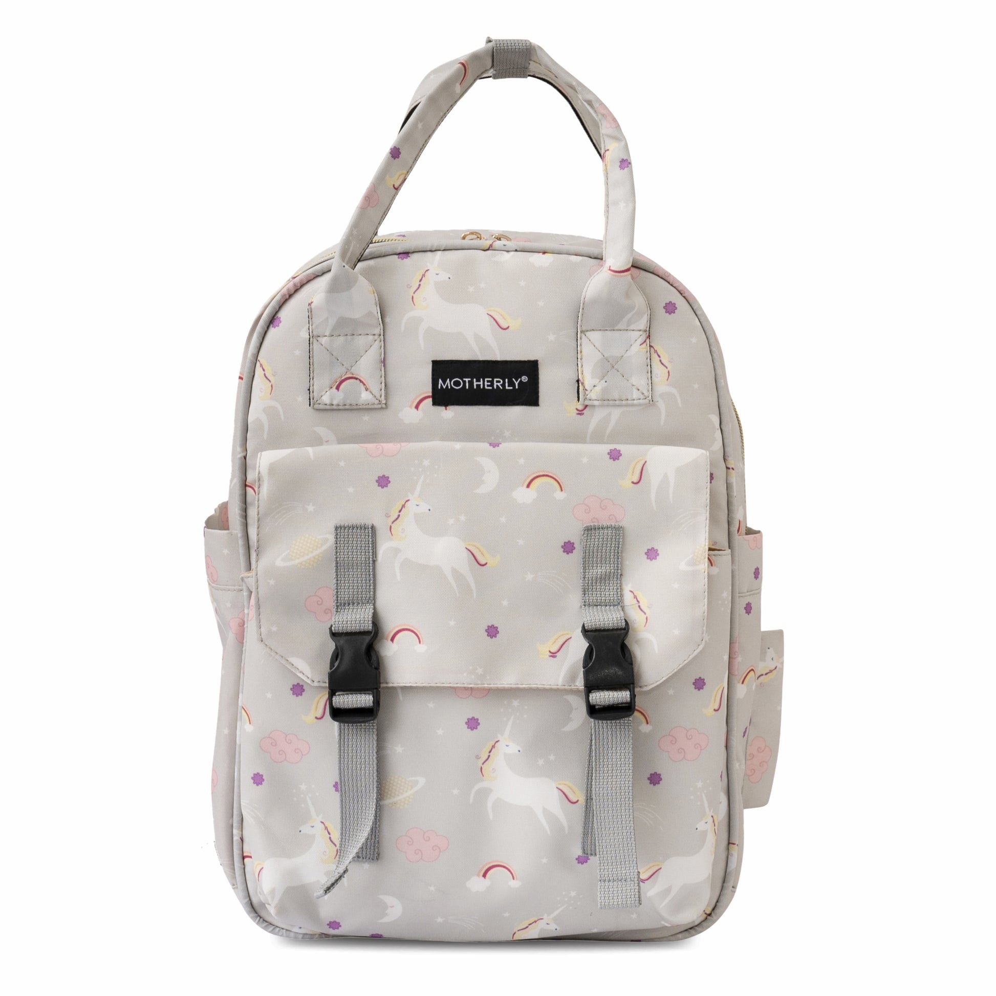 Motherly Solid Diaper Bag for Moms (Black) – Water-Resistant Maternity & Travel Bag with Multiple Pockets