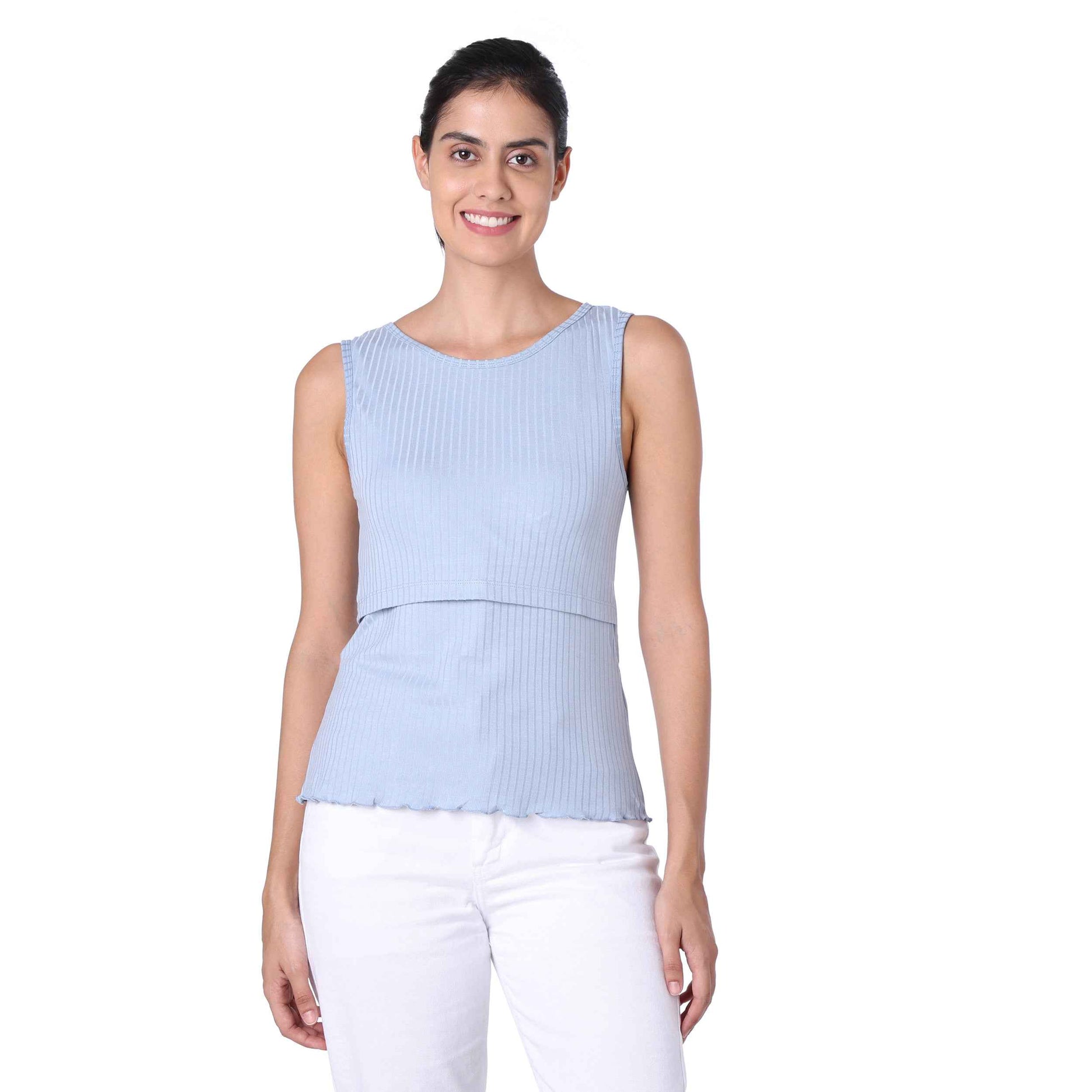 Cushy Touch Camisole N Suspender Skirt for Nursing Moms