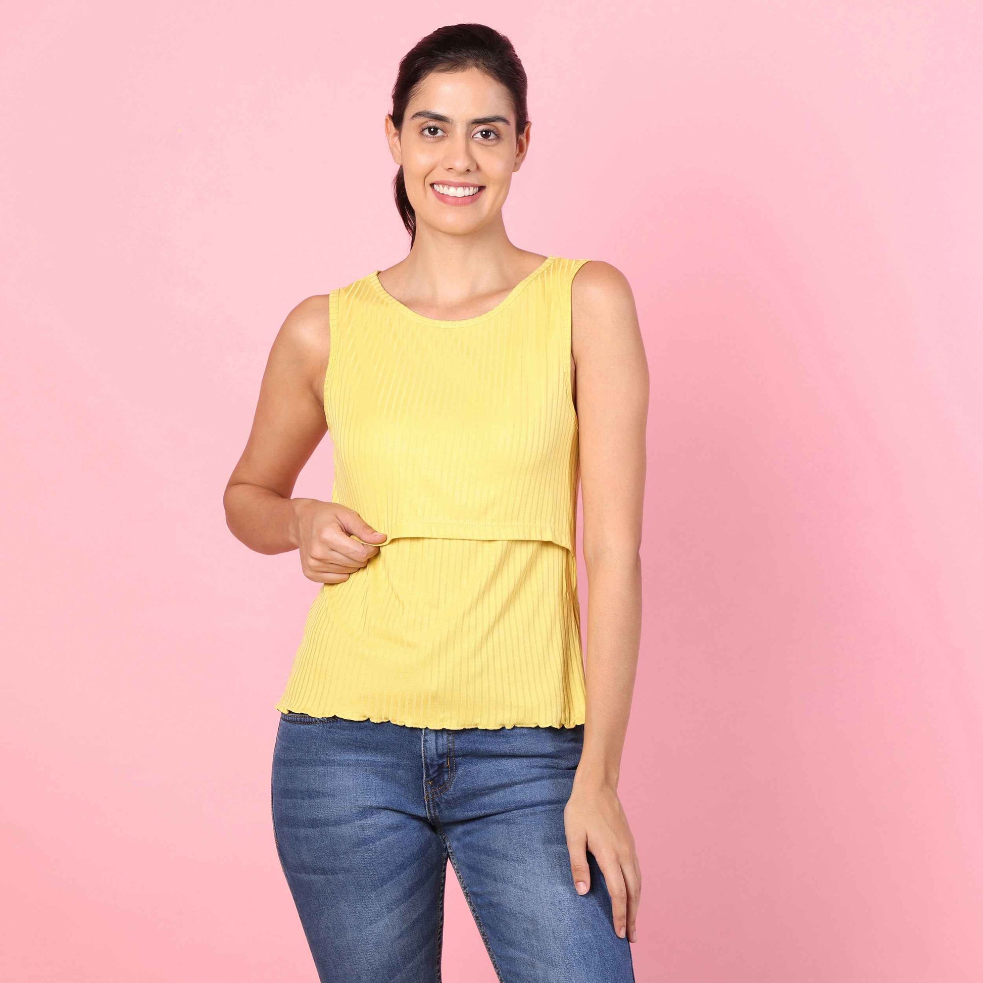 Cushy Touch Camisole N Suspender Skirt for Nursing Moms