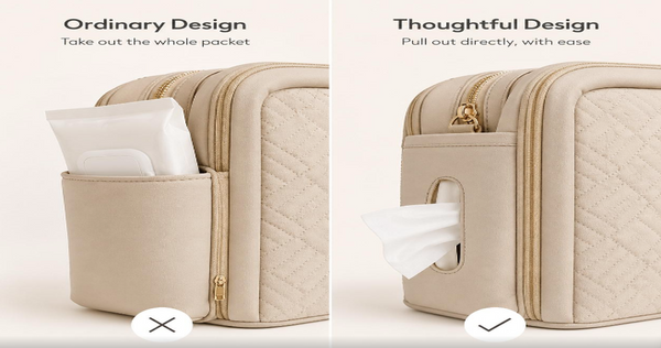A diaper bag can look perfect on the outside.