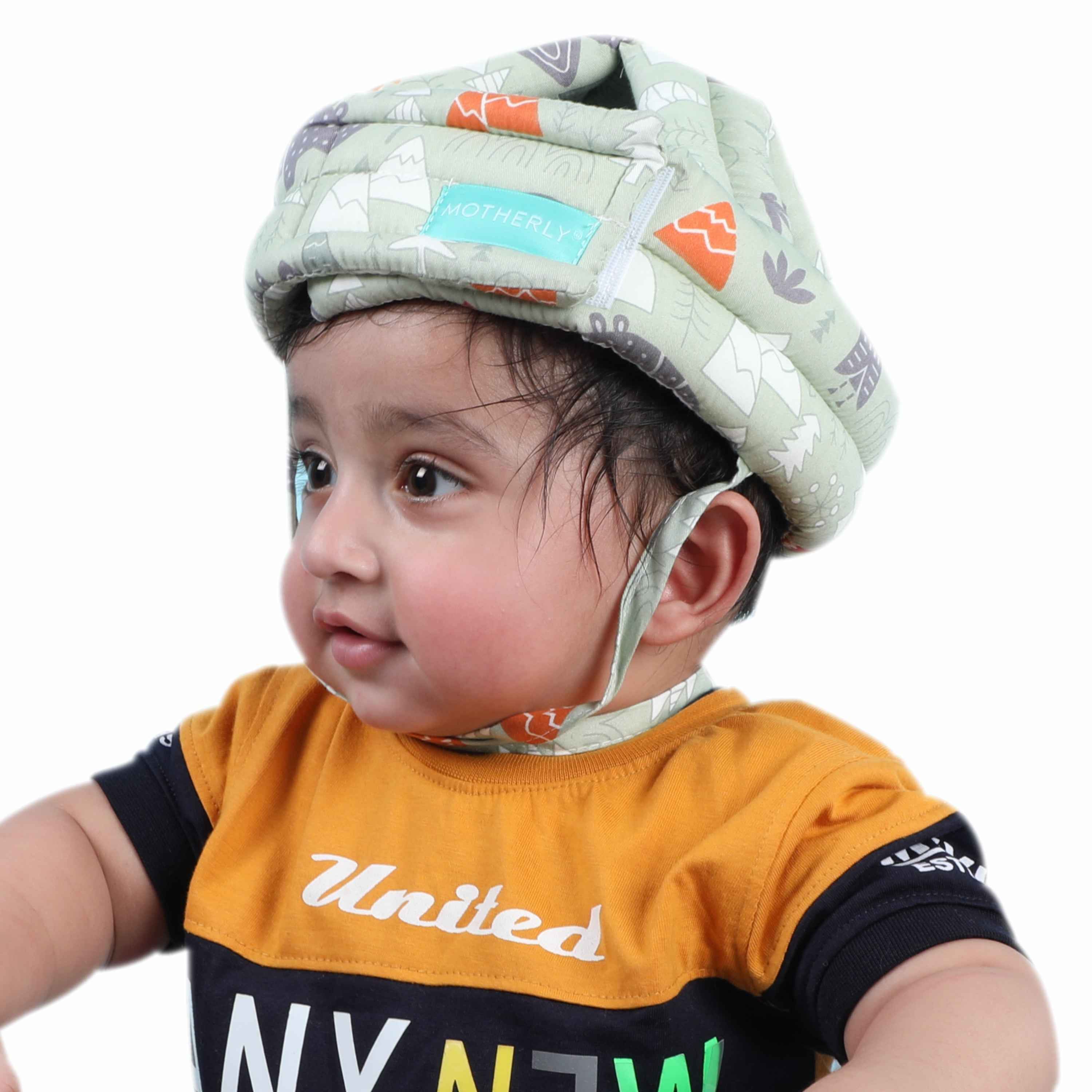 Safety Baby Helmet - Green Forest