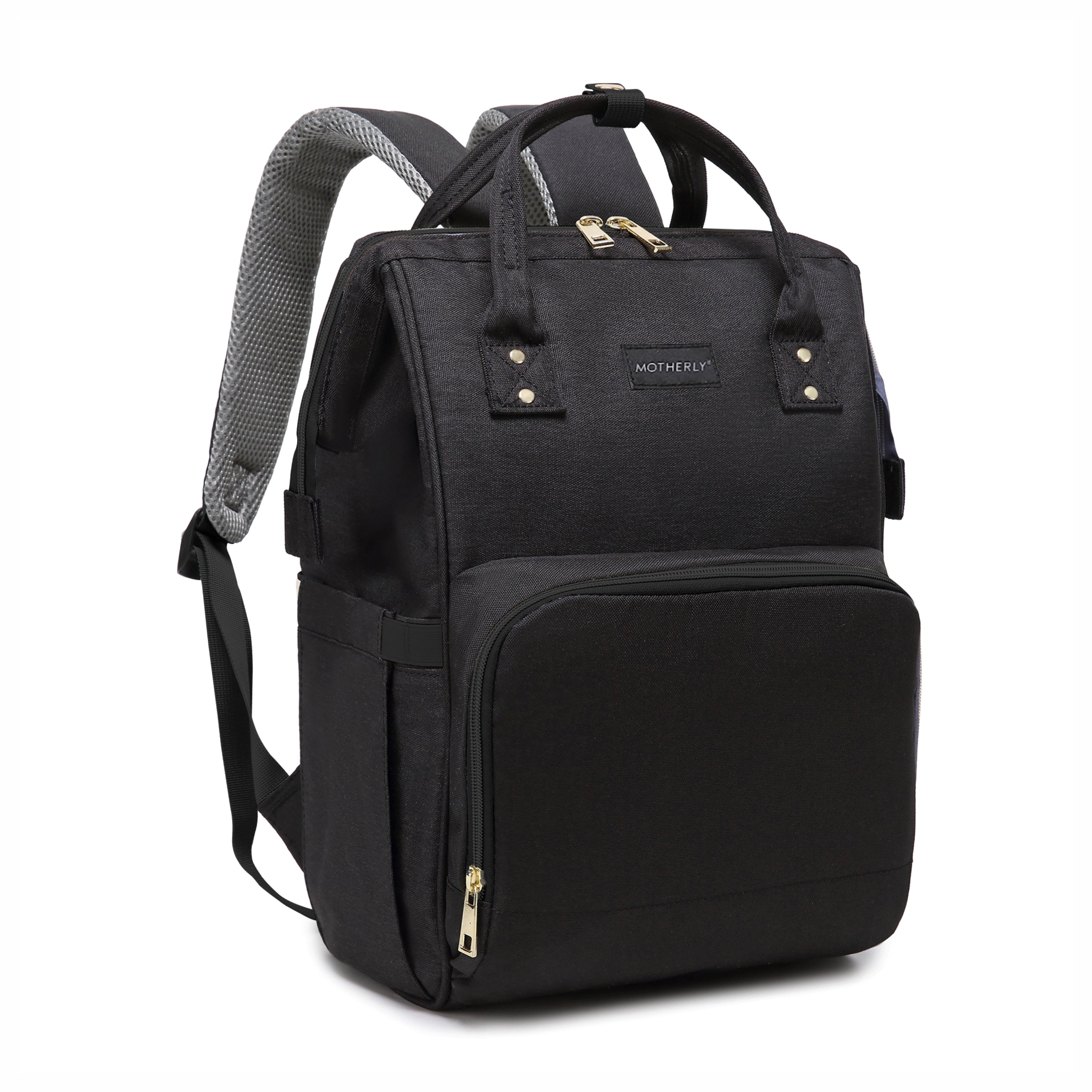 Motherly League Solid Color Diaper Bag for Mothers for Travel, Maternity Bag for Newborn Baby, Mother Travelling Bag, Multiple Pocket Water Resistant Hospital Bag for moms with Warranty - MOTHERLY