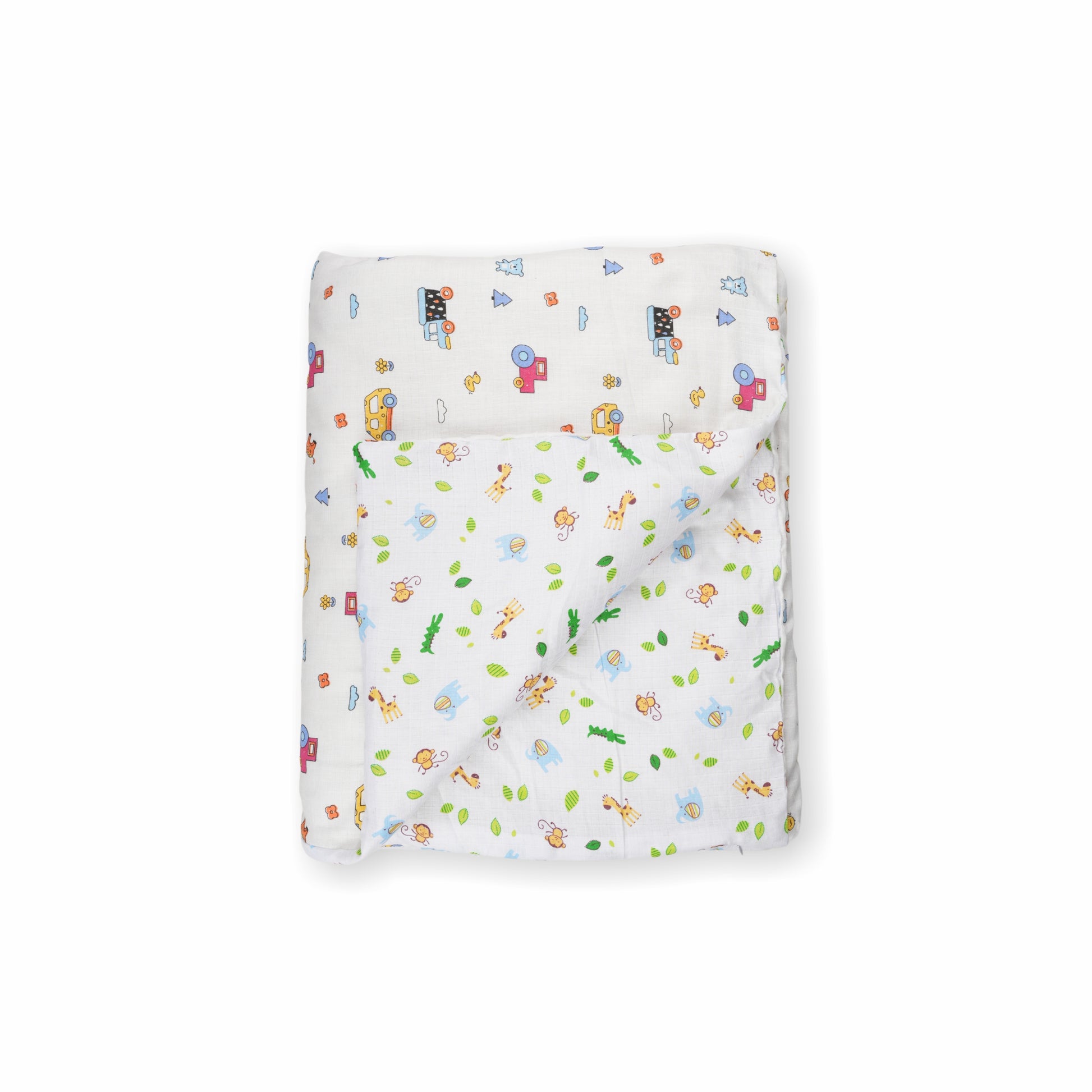 Motherly 5-Layered Blanket Winter Blanket for Newborn & Toddler with Animal and Car Print (0-24 Months, 105x90 cm) - MOTHERLY