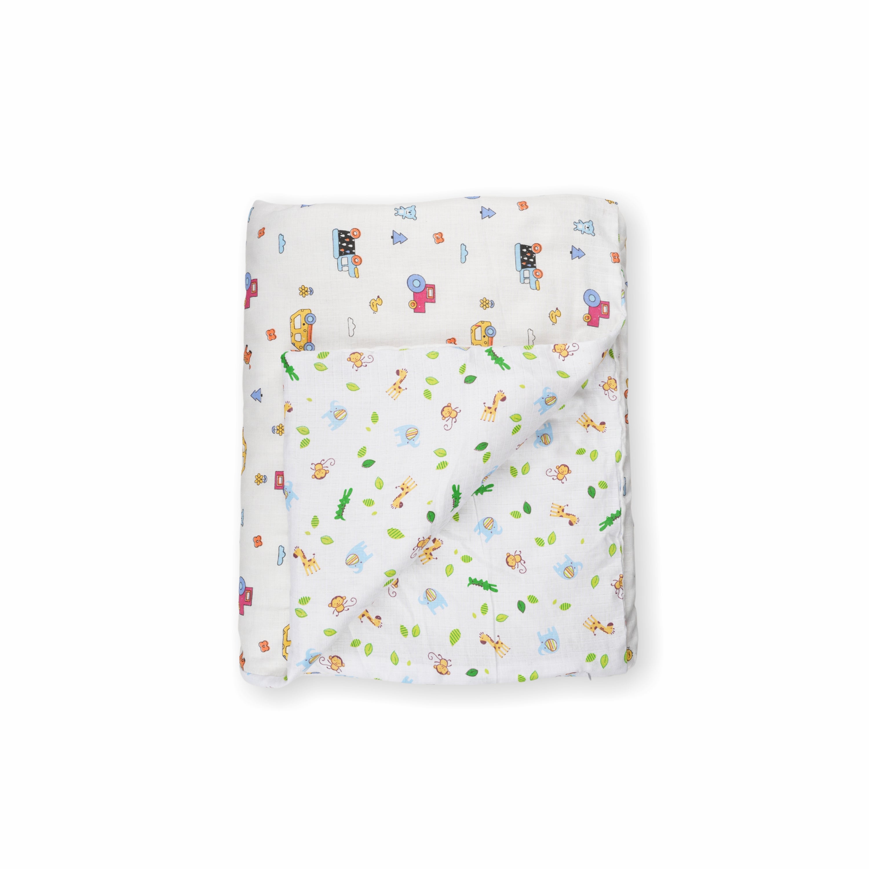 Motherly 5-Layered Blanket Winter Blanket for Newborn & Toddler with Animal and Car Print (0-24 Months, 105x90 cm) - MOTHERLY