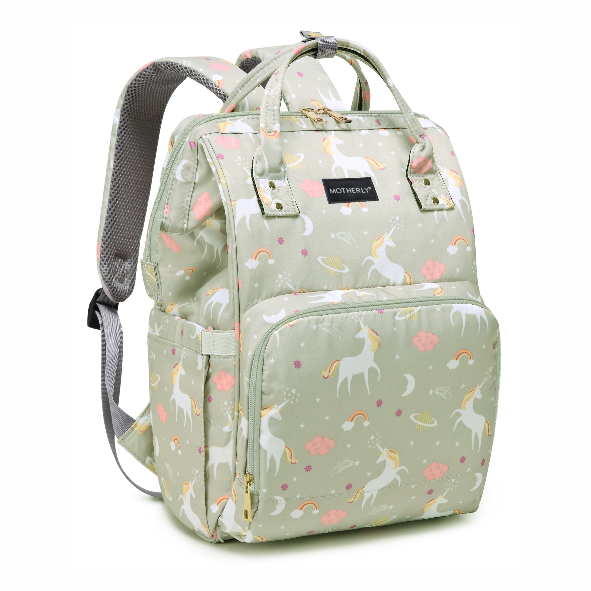 Motherly Elegant Diaper Bag for Mothers for Travel, Maternity Bag for Newborn Baby, Mothers Travelling Bag, Multipocket Water Resistant Baby Bag, Hospital Bag for Moms with Warranty - MOTHERLY