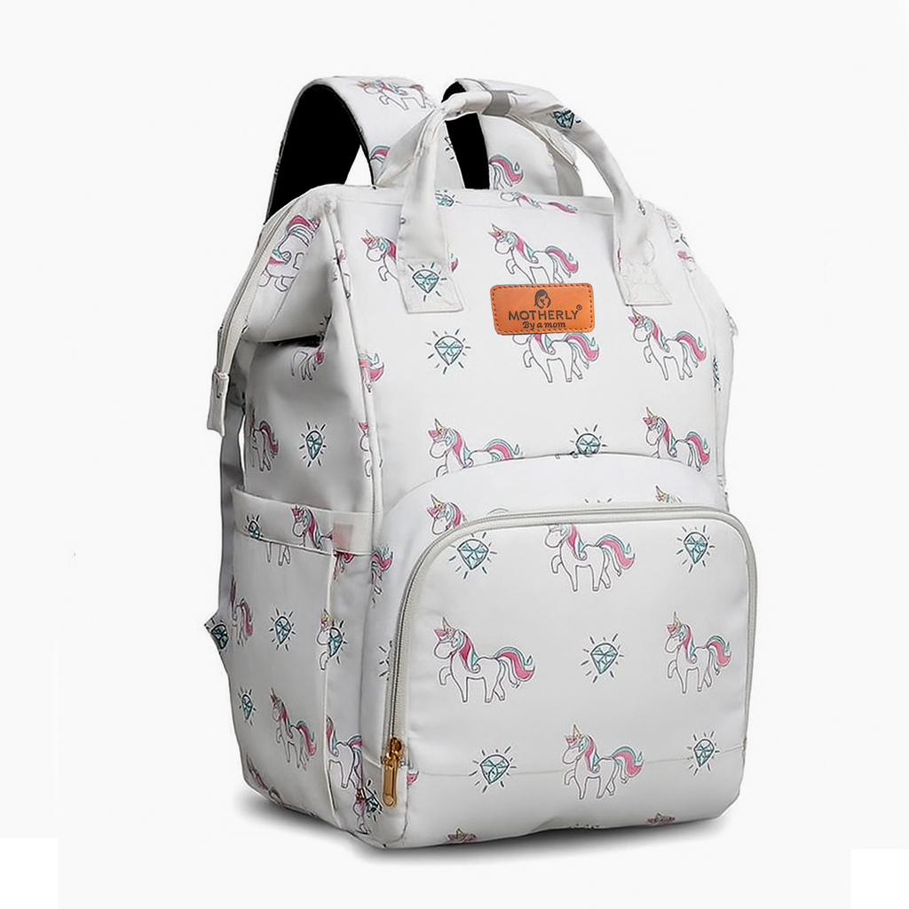 Motherly Elegant Diaper Bag for Moms – Water-Resistant Maternity & Travel Bag with Multiple Pockets & Warranty