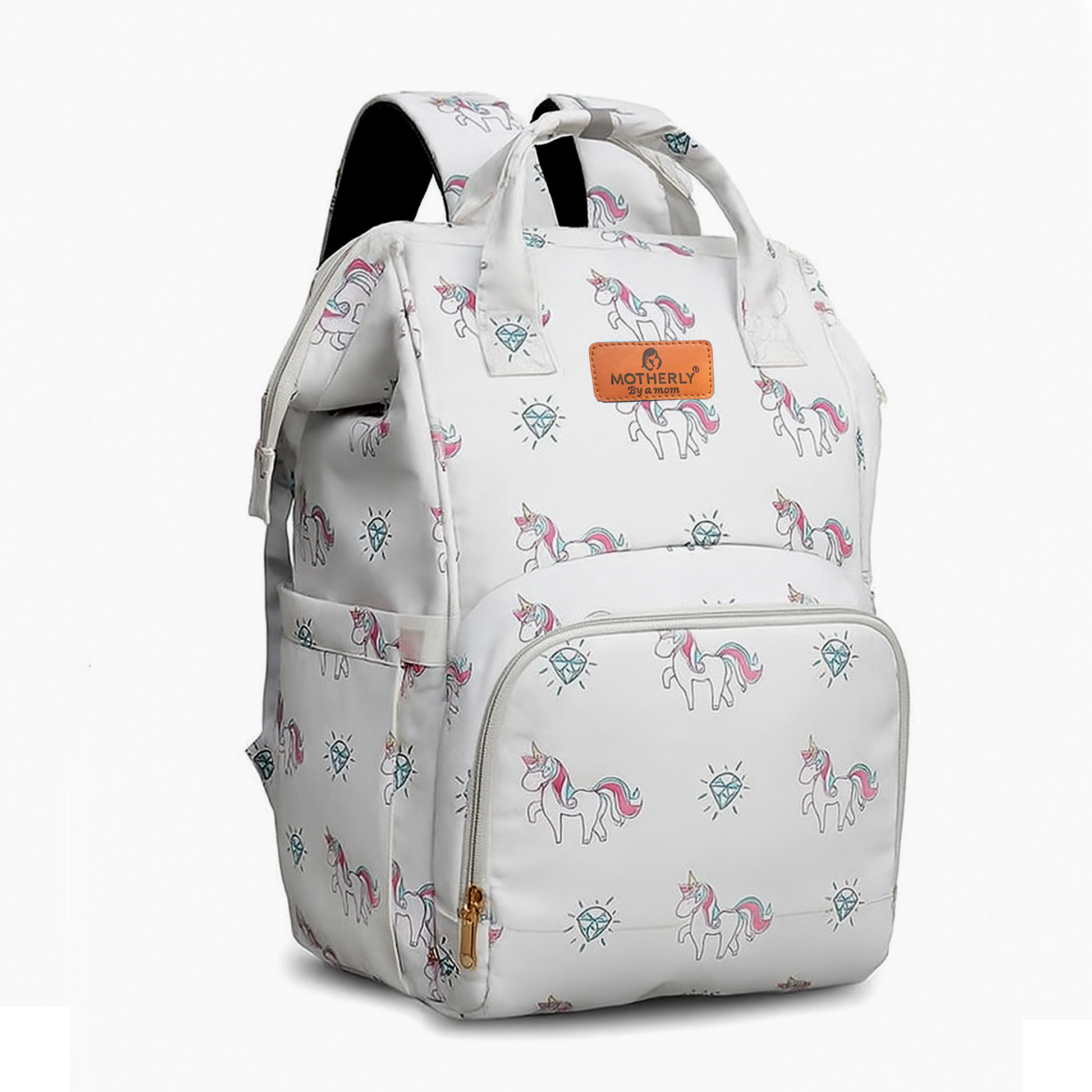 Motherly Elegant Diaper Bag for Moms – Water-Resistant Maternity & Travel Bag with Multiple Pockets & Warranty