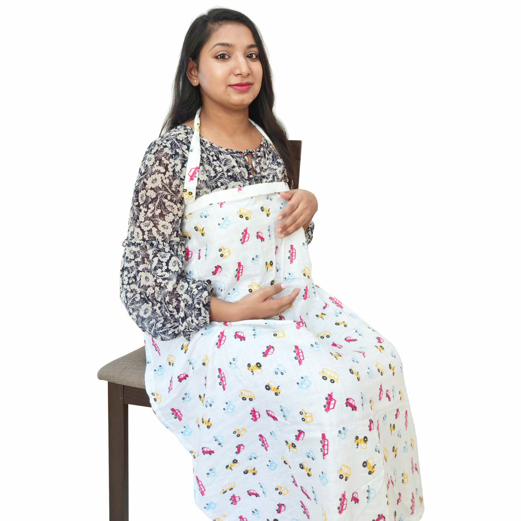 Motherly Nursing Breastfeeding Cover Scarf Cloth- Breast Feeding shawl - MOTHERLY
