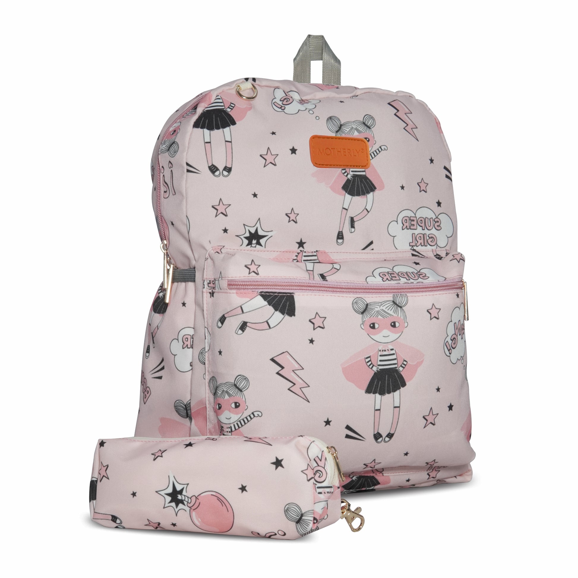 Motherly Kindergarten Backpack, Daycare Bags for Kids, Creche Bag Backpack Casual Backpack Picnic Bag for Kids, Unisex School Bag for Boys & Girls with Free Pencil Stationery Pouch (16 Inch) - MOTHERLY