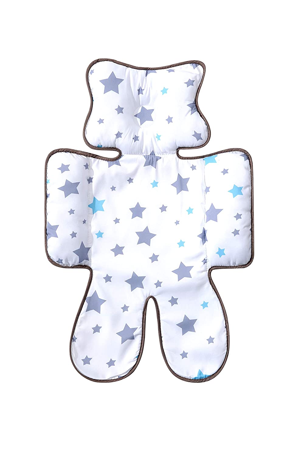 Motherly Starry Sky Baby Stroller Seat Cushion - Grey Star - MOTHERLY