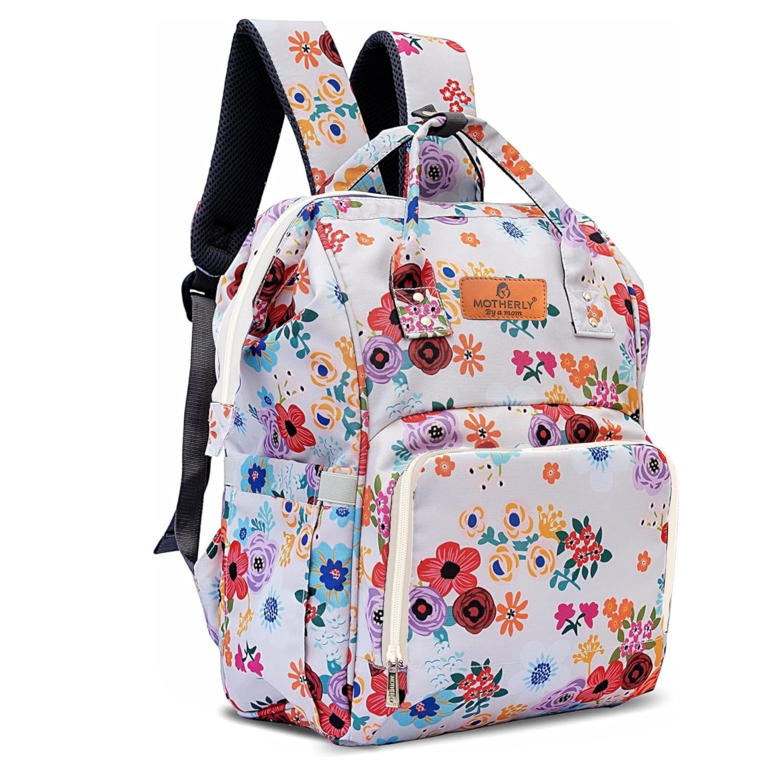 Motherly Elegant Diaper Bag for Moms – Water-Resistant Maternity & Travel Bag with Multiple Pockets & Warranty