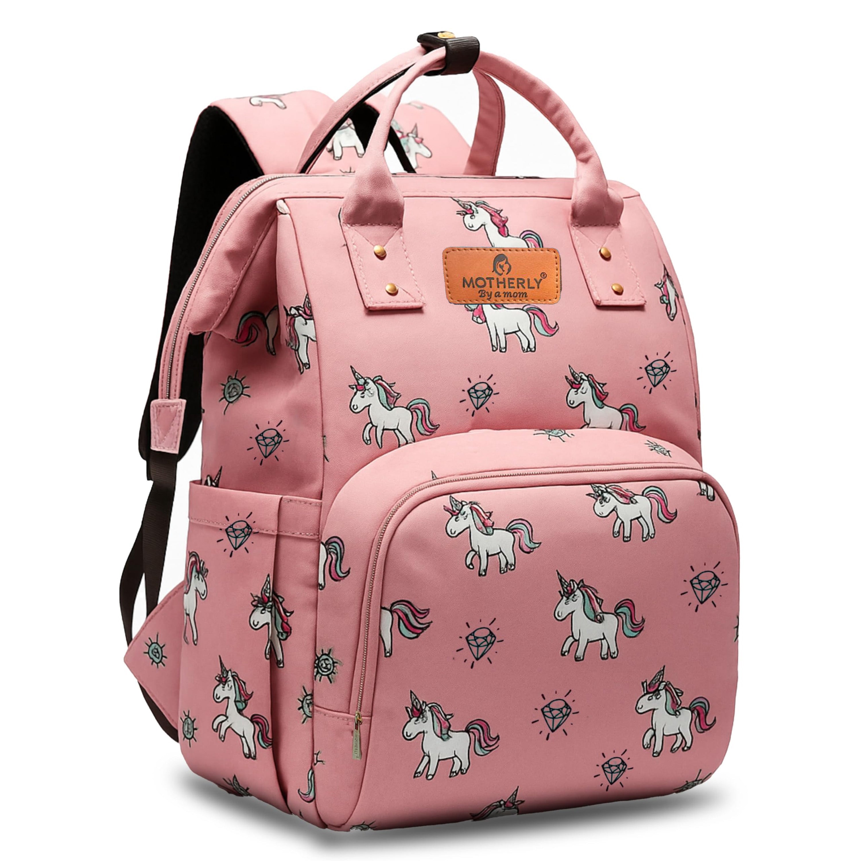 Motherly Elegant Diaper Bag for Moms – Water-Resistant Maternity & Travel Bag with Multiple Pockets & Warranty