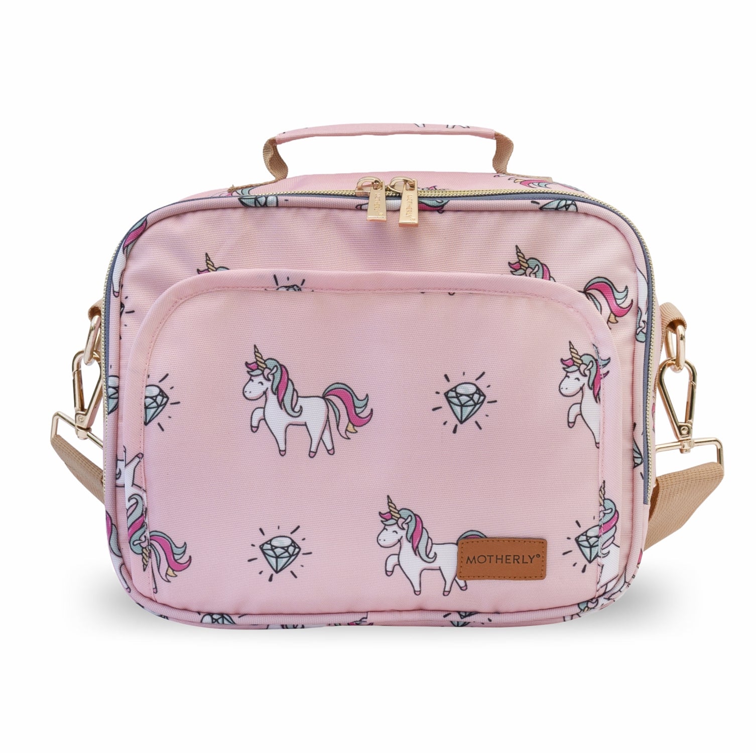 Motherly Mini Diaper Bag for Mothers for Travel | Small Maternity Handbag for Newborn Baby | Mothers Travelling Bag | Multiple Pockets Water Resistant Baby Bag I Hospital Bag for Moms (Unicorn Blue)