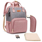 Motherly Crown Diaper Bag for Moms – Water-Resistant Travel & Maternity Bag with Mat, Bottle Cover & Stroller Hooks