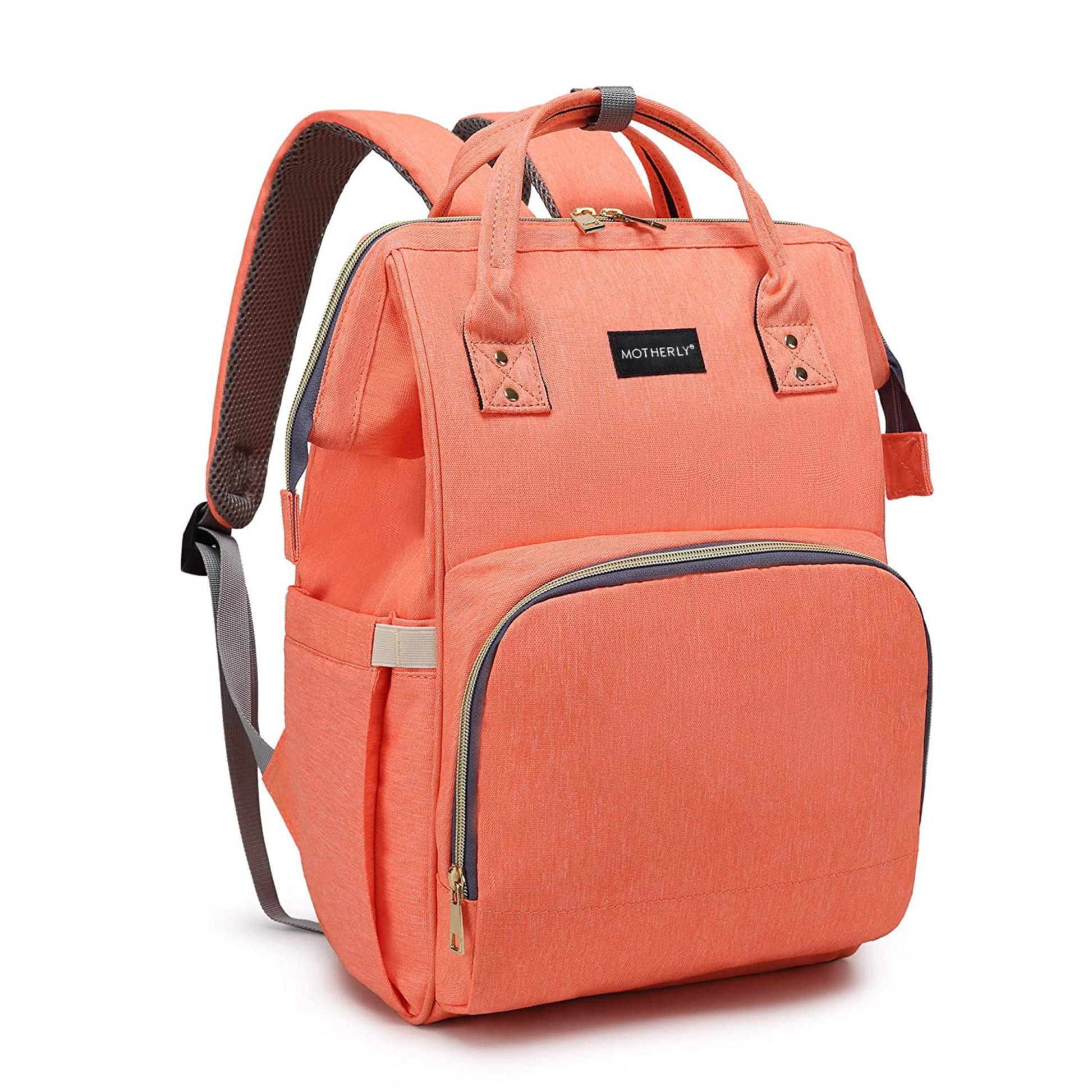 Motherly Crown Solid Color Diaper Backpack for Mothers, Maternity Bag for Newborn Baby, Mother Travelling Bag, Multiple Pocket Water Resistant Hospital Bag for moms with Warranty - MOTHERLY