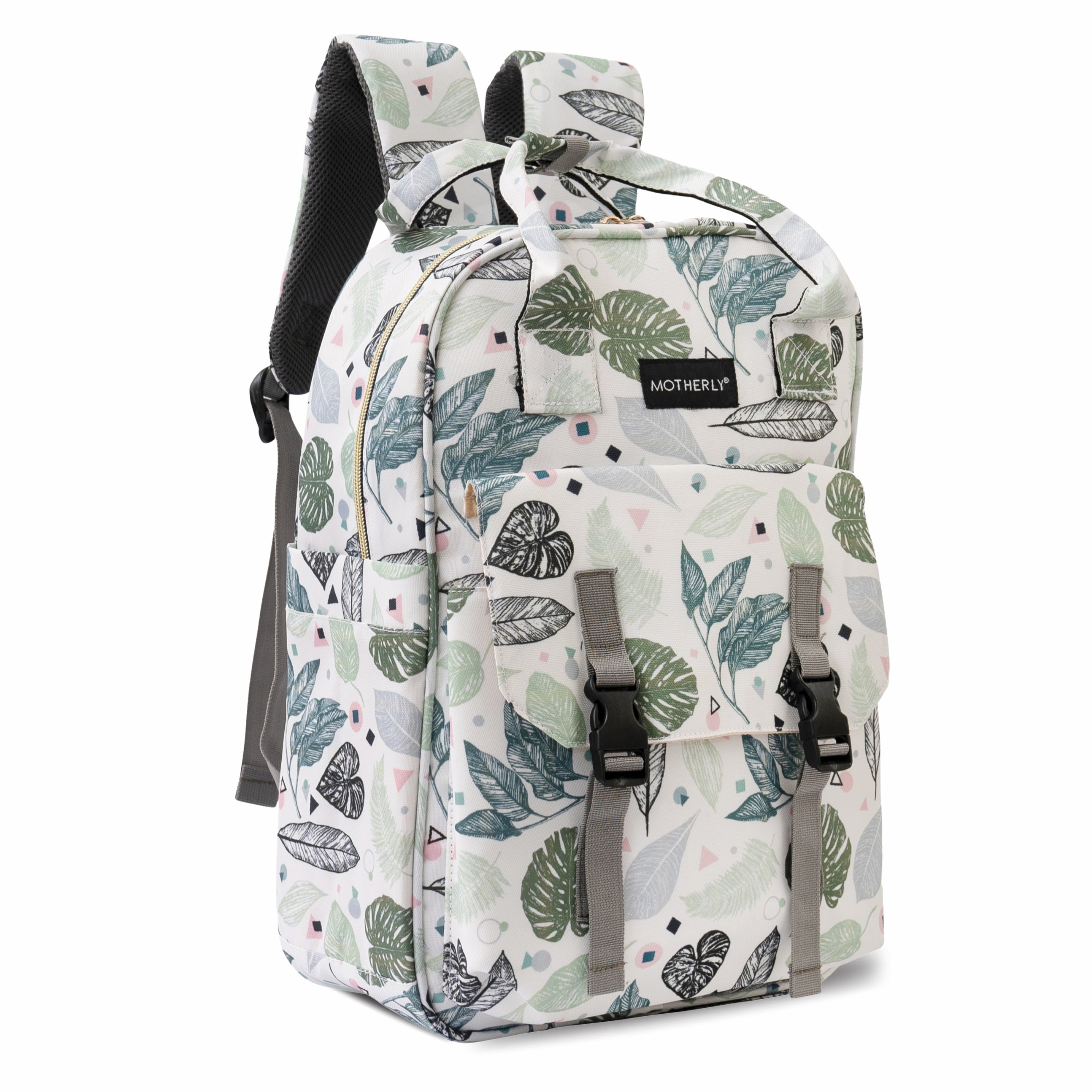 Motherly Solid Diaper Bag for Moms (Black) – Water-Resistant Maternity & Travel Bag with Multiple Pockets