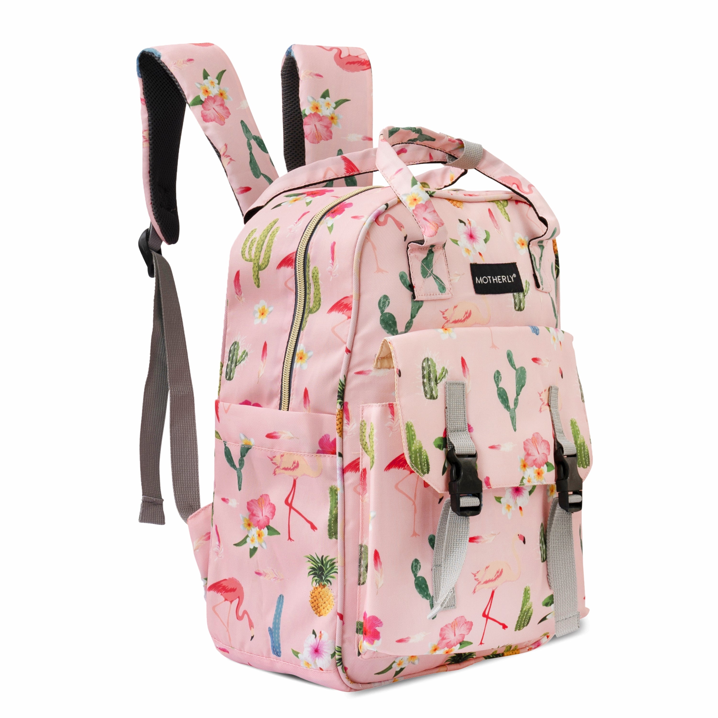 Motherly Solid Diaper Bag for Moms (Black) – Water-Resistant Maternity & Travel Bag with Multiple Pockets