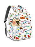 Motherly Patented Diaper Bag Backpack for Moms | Waterproof Baby Travel & Maternity Bag | Spacious Nappy Bag with Multiple Compartments, Insulated Bottle Pockets & Warranty (Kiddo Series, Dino)