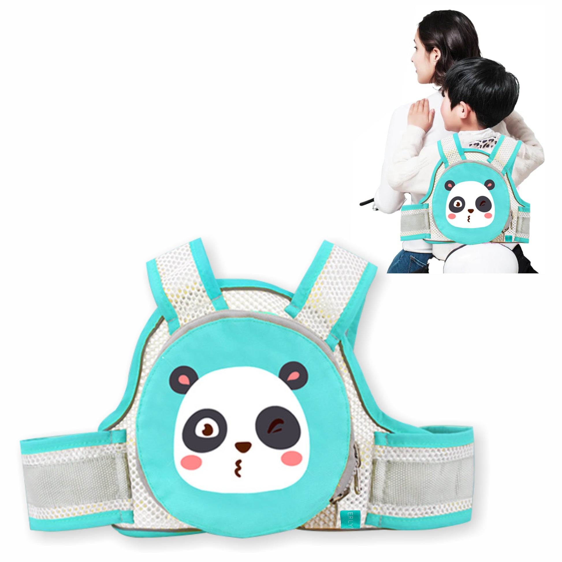 Motherly Children's Motorcycle Safety Harness Safe, Stylish Riding Companion with Two Wheeler Child Safety Belt - MOTHERLY