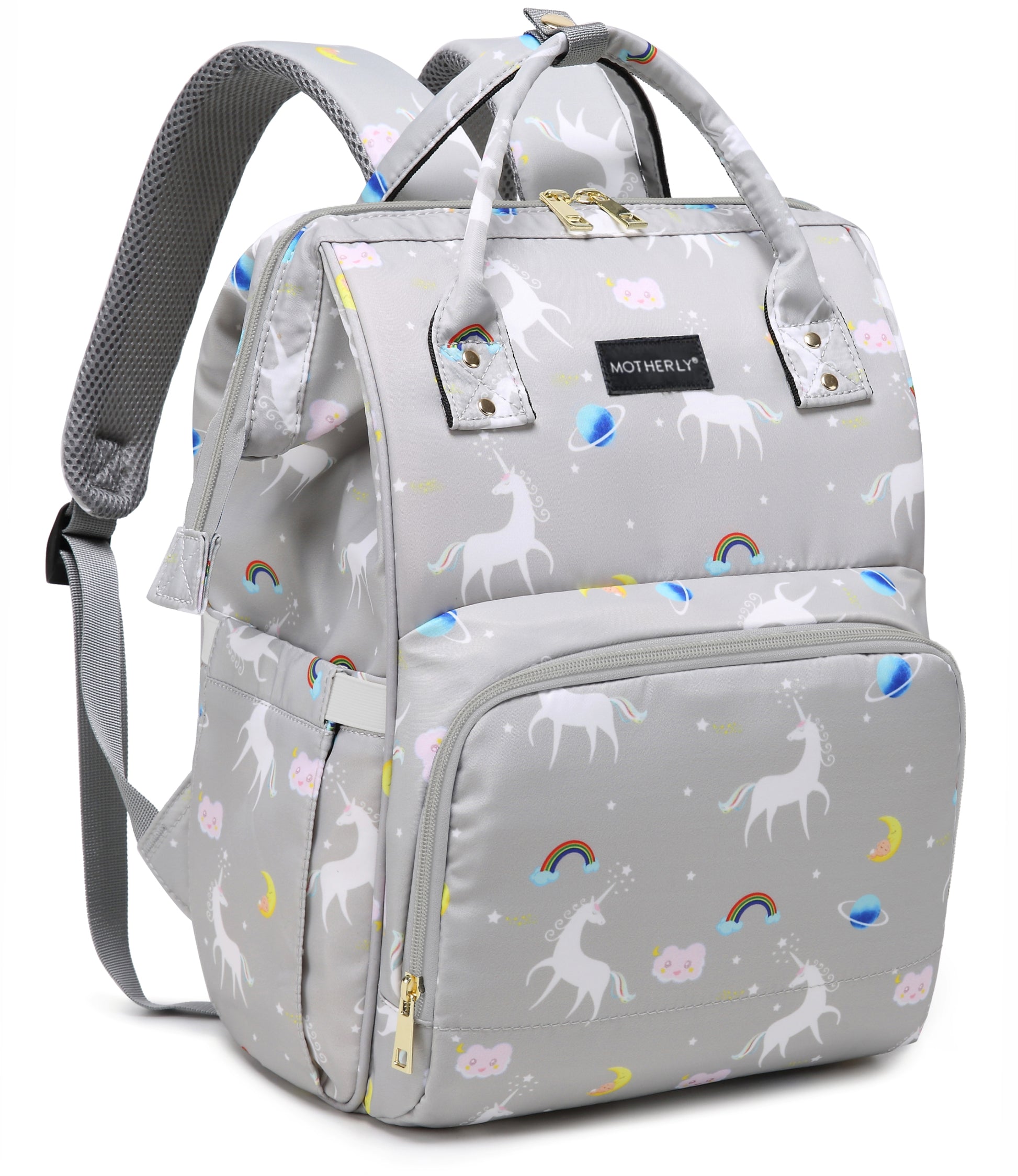 Motherly Elegant Diaper Bag for Mothers for Travel, Maternity Bag for Newborn Baby, Mothers Travelling Bag, Multipocket Water Resistant Baby Bag, Hospital Bag for Moms - MOTHERLY
