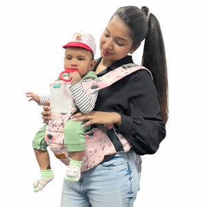Motherly Baby Carrier for 0 to 3 Year Baby – Adjustable Hands Free 6-in-1 Baby Carrier with Detachable Hip Seat | baby carrier for new born |  Toddler Carrier with Head Support & Buckle Strap for Hiking & Everyday Use (Light Pink Doll) - Light Pink Doll