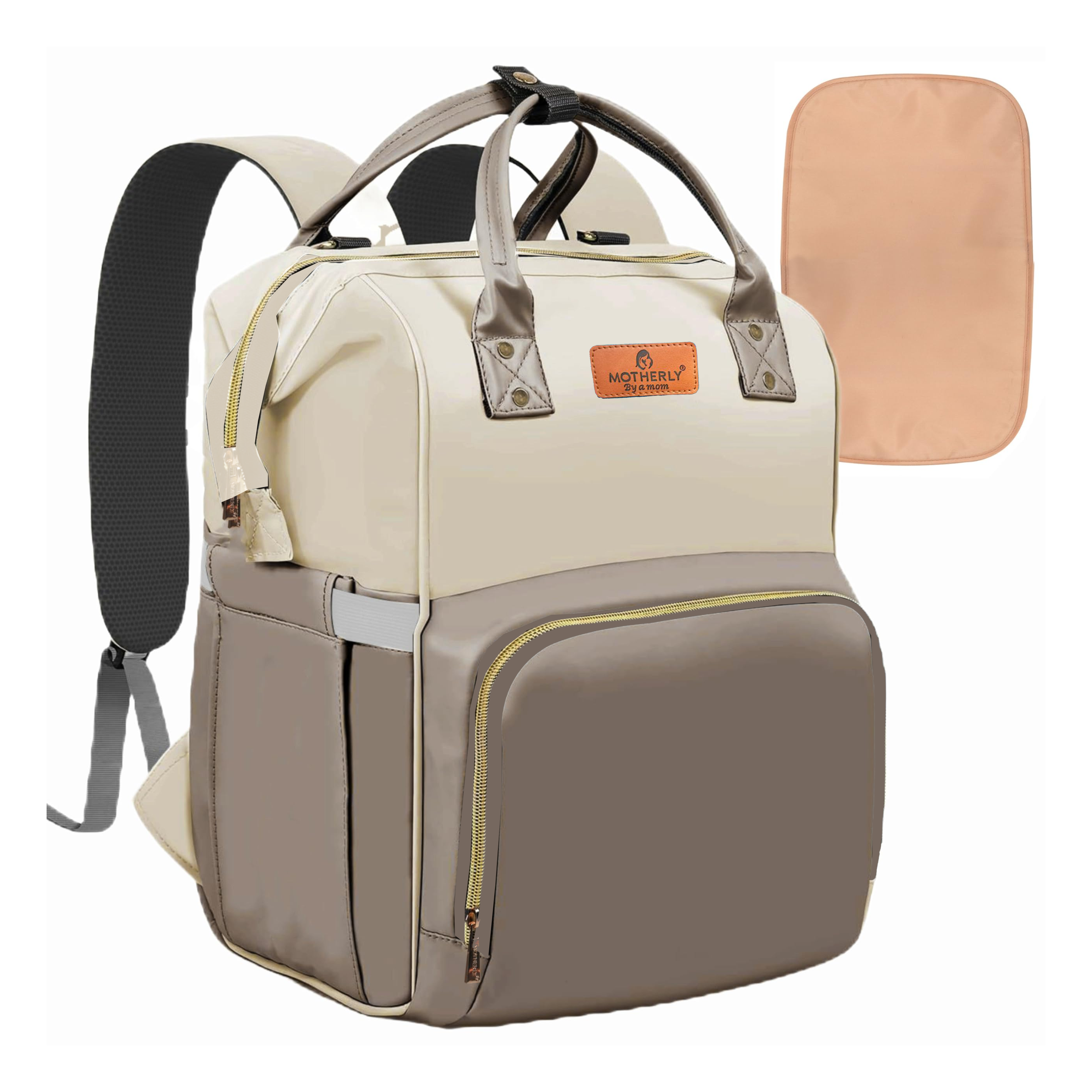 Motherly Envy Diaper Bag for Moms – Spacious, Waterproof Travel & Maternity Bag with Accessories