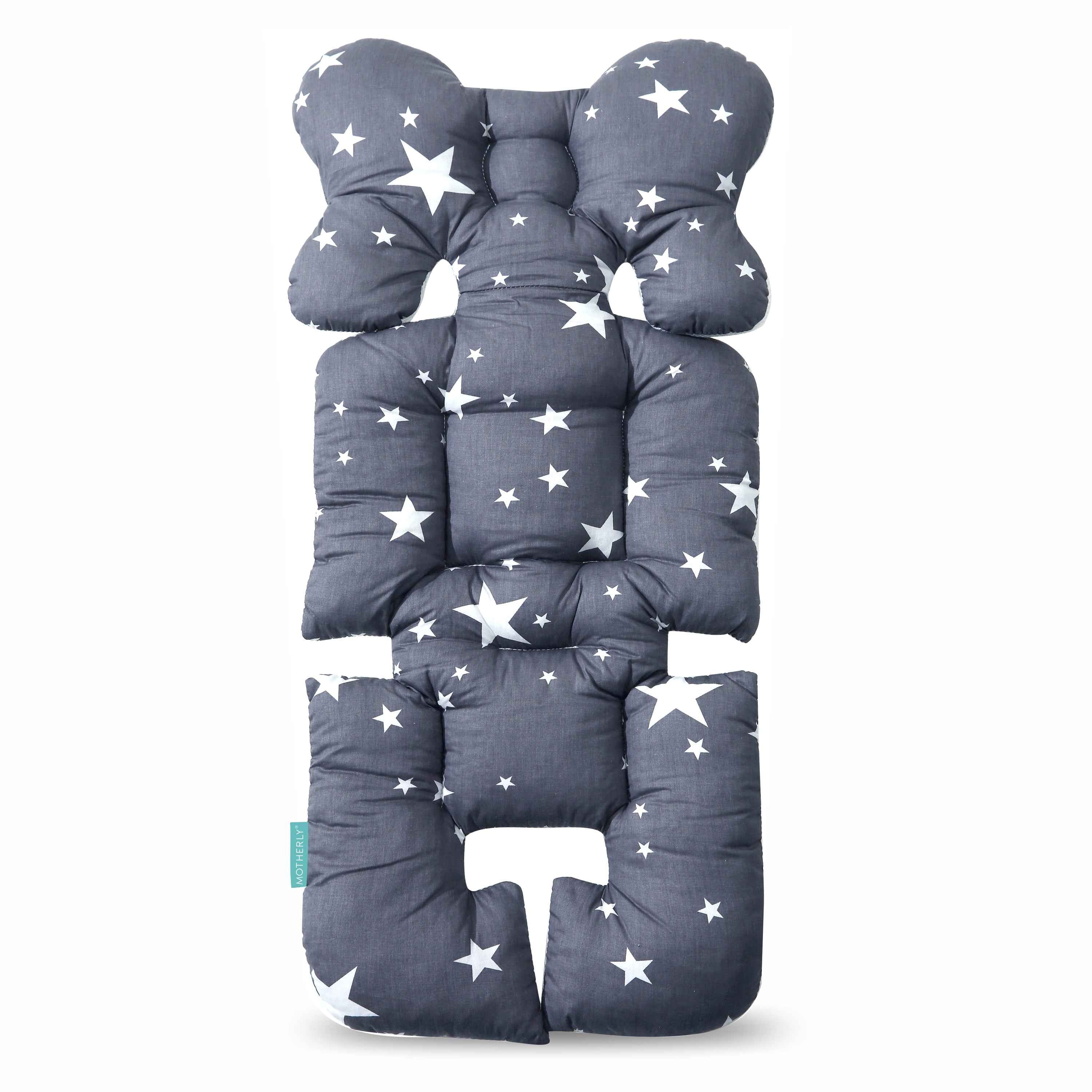 Stroller Seat Cushion - White Star