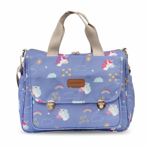 Motherly Glory Tote Diaper Bag for Mothers for Travel, Maternity Bag for Newborn Baby, Mothers Travelling Bag, Multiple Pocket Water Resistant Baby Bag, Hospital Bag for moms(Pagasus & Starry Sky) - Pegasus Starry Sky