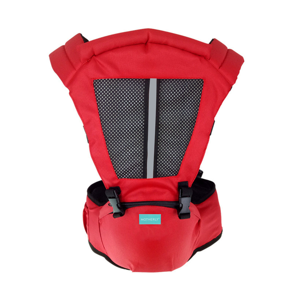 Motherly 2-in-1 Baby Carrier Bag for 6 to 36 Months - Kangaroo Style with Hip Seat for Comfort Carrying