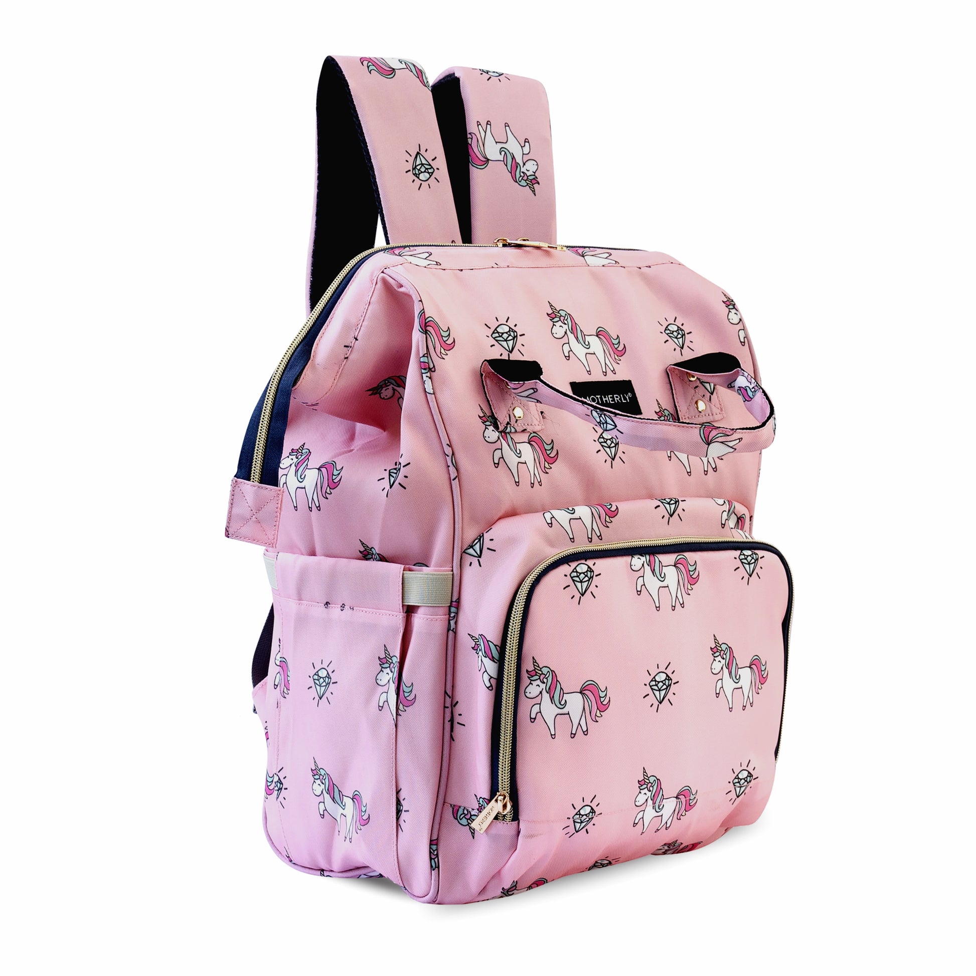 Motherly Elegant Diaper Bag for Mothers for Travel, Maternity Bag for Newborn Baby, Mothers Travelling Bag, Multipocket Water Resistant Baby Bag, Hospital Bag for Moms with Warranty - MOTHERLY