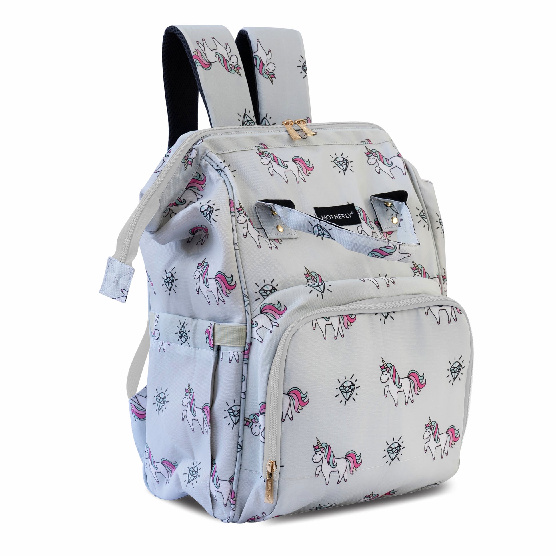 Motherly Elegant Diaper Bag for Mothers for Travel, Maternity Bag for Newborn Baby, Mothers Travelling Bag, Multipocket Water Resistant Baby Bag, Hospital Bag for Moms with Warranty - MOTHERLY