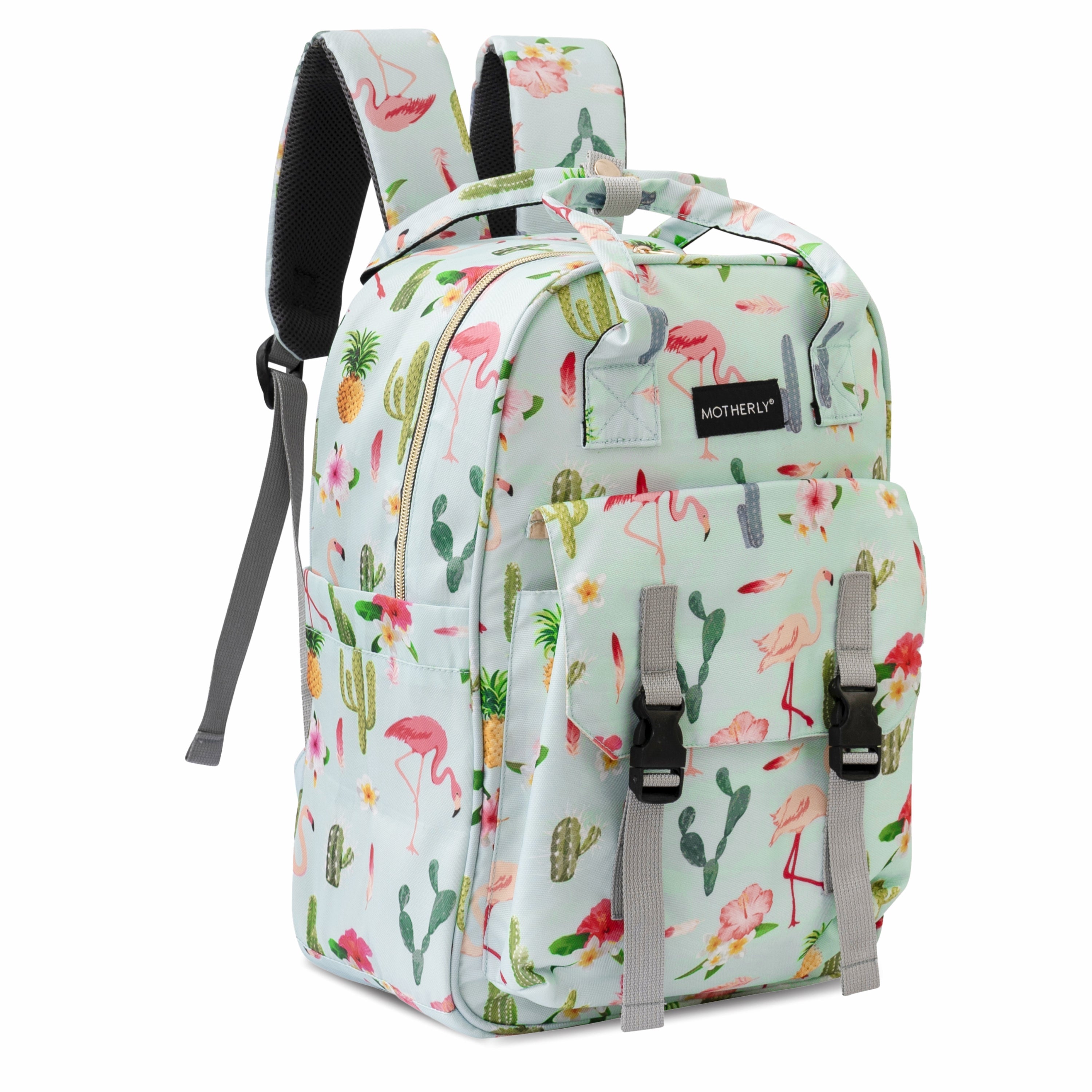 Motherly Solid Diaper Bag for Moms (Black) – Water-Resistant Maternity & Travel Bag with Multiple Pockets