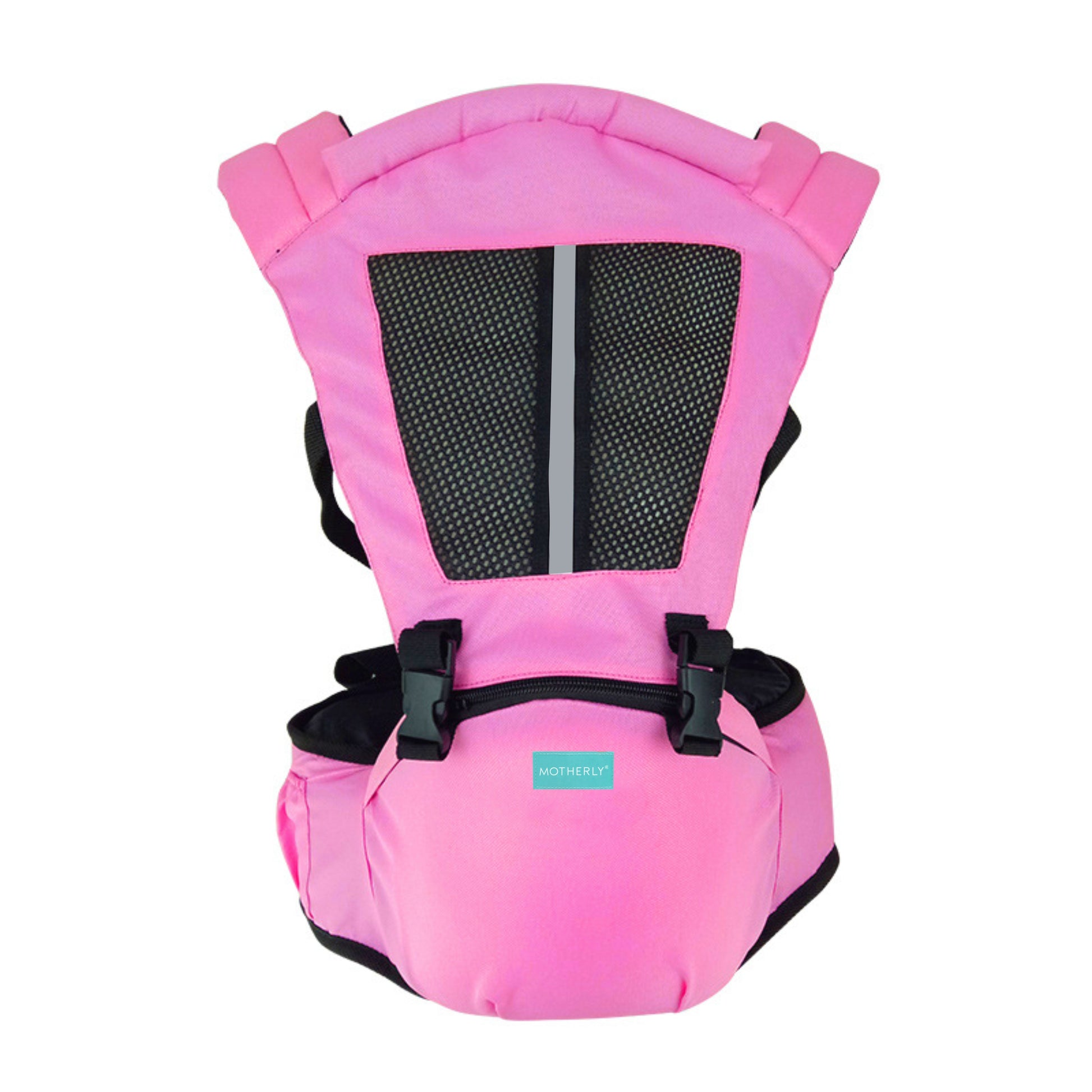 Motherly 2-in-1 Baby Carrier Bag for 6 to 36 Months - Kangaroo Style with Hip Seat for Comfort Carrying - MOTHERLY