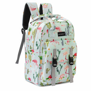 Motherly Solid Diaper Bag for Mothers for Travel, Maternity Bag for Newborn Baby, Mothers Travelling Bag, Multiple Pocket Water Resistant Baby Bag, Hospital Bag for moms (Black) - Cactus Light Green