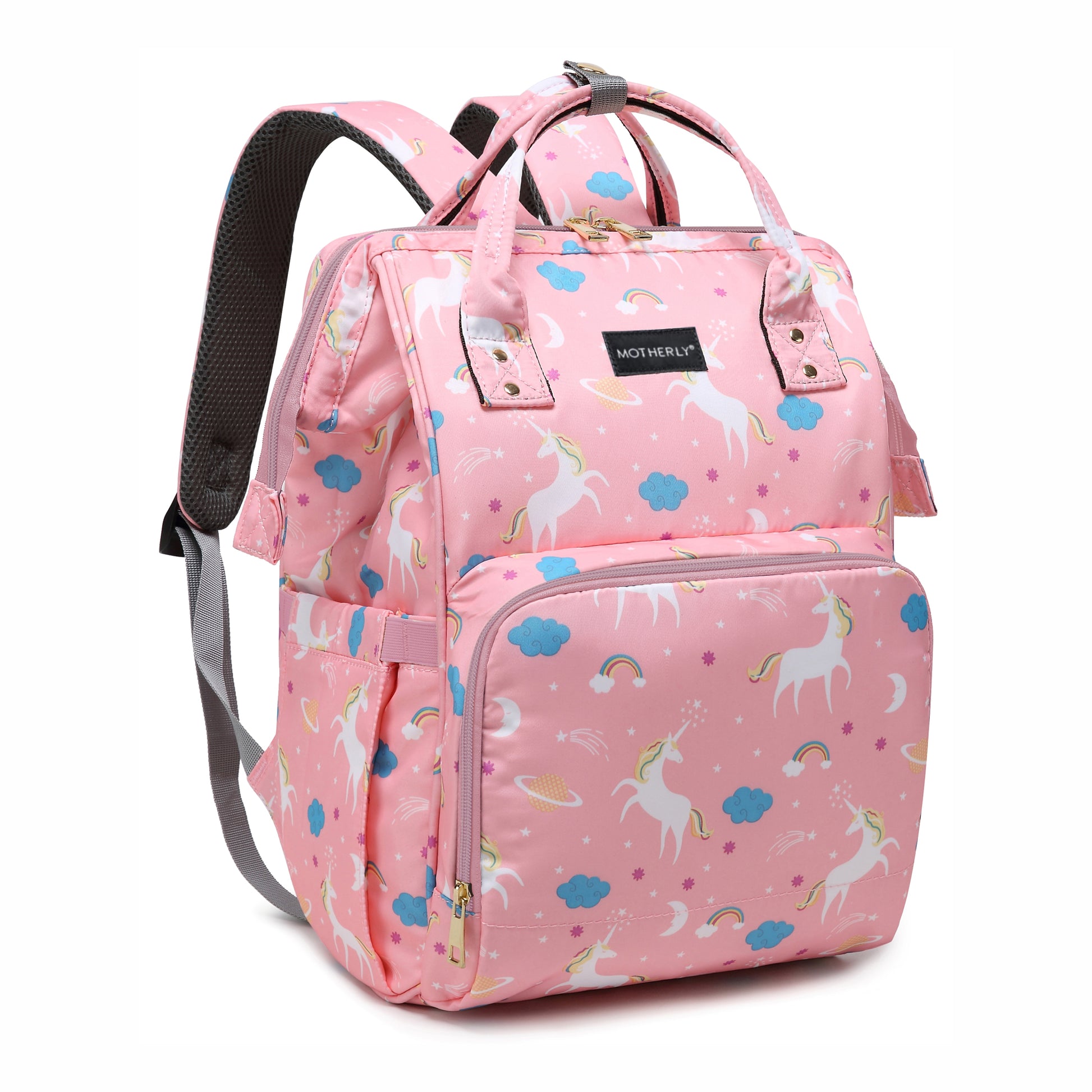 Motherly Elegant Diaper Bag for Mothers for Travel, Maternity Bag for Newborn Baby, Mothers Travelling Bag, Multipocket Water Resistant Baby Bag, Hospital Bag for Moms with Warranty