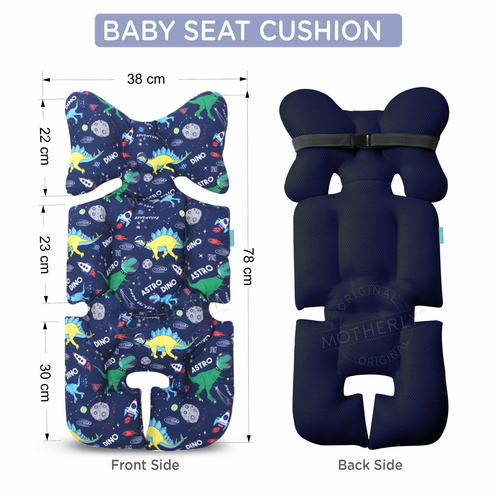 Motherly Baby Stroller Seat Cushion for Strollers, Car Seat & Chair, Breathable, Multi-purpose All-in-one Infant Carriage Cushion, High Chair Seat Cushion, Push Chair Stroller Cushion - MOTHERLY