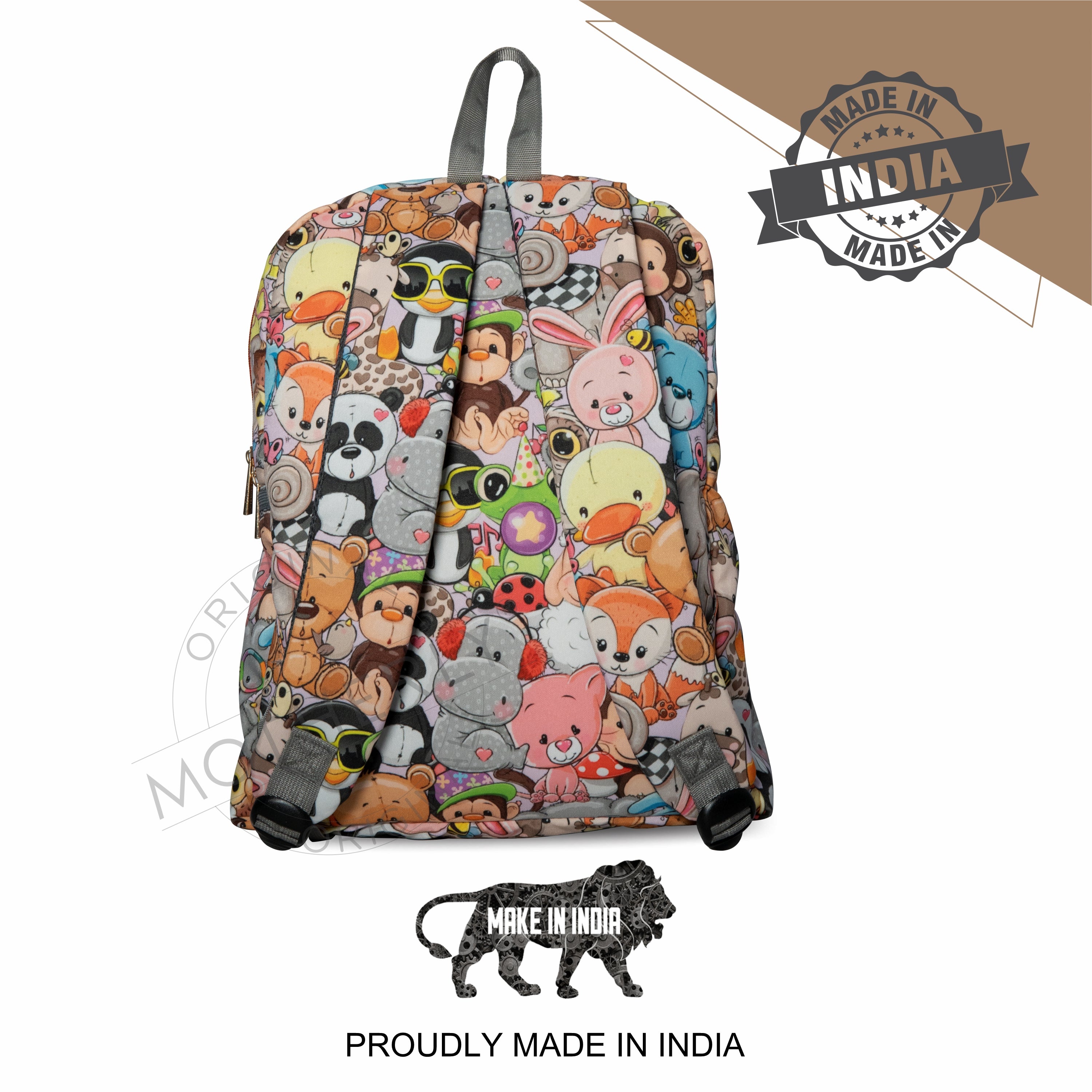 Motherly Kindergarten Backpack, Daycare Bags for Kids, Creche Bag Backpack Casual Backpack Picnic Bag for Kids, Unisex School Bag for Boys & Girls with Free Pencil Stationery Pouch (16 Inch) - MOTHERLY