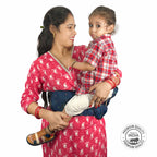 Motherly Ready to Use hip seat Baby Carrier|Convertible Sling Carrier|for 5-36 Months (Blue Flower) - MOTHERLY