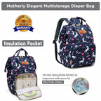 Motherly Elegant Diaper Bag for Moms – Water-Resistant Maternity & Travel Bag with Multiple Pockets & Warranty