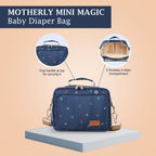 Motherly Mini Diaper Bag for Moms (Unicorn Blue) – Water-Resistant Travel & Maternity Handbag with Multiple Pockets