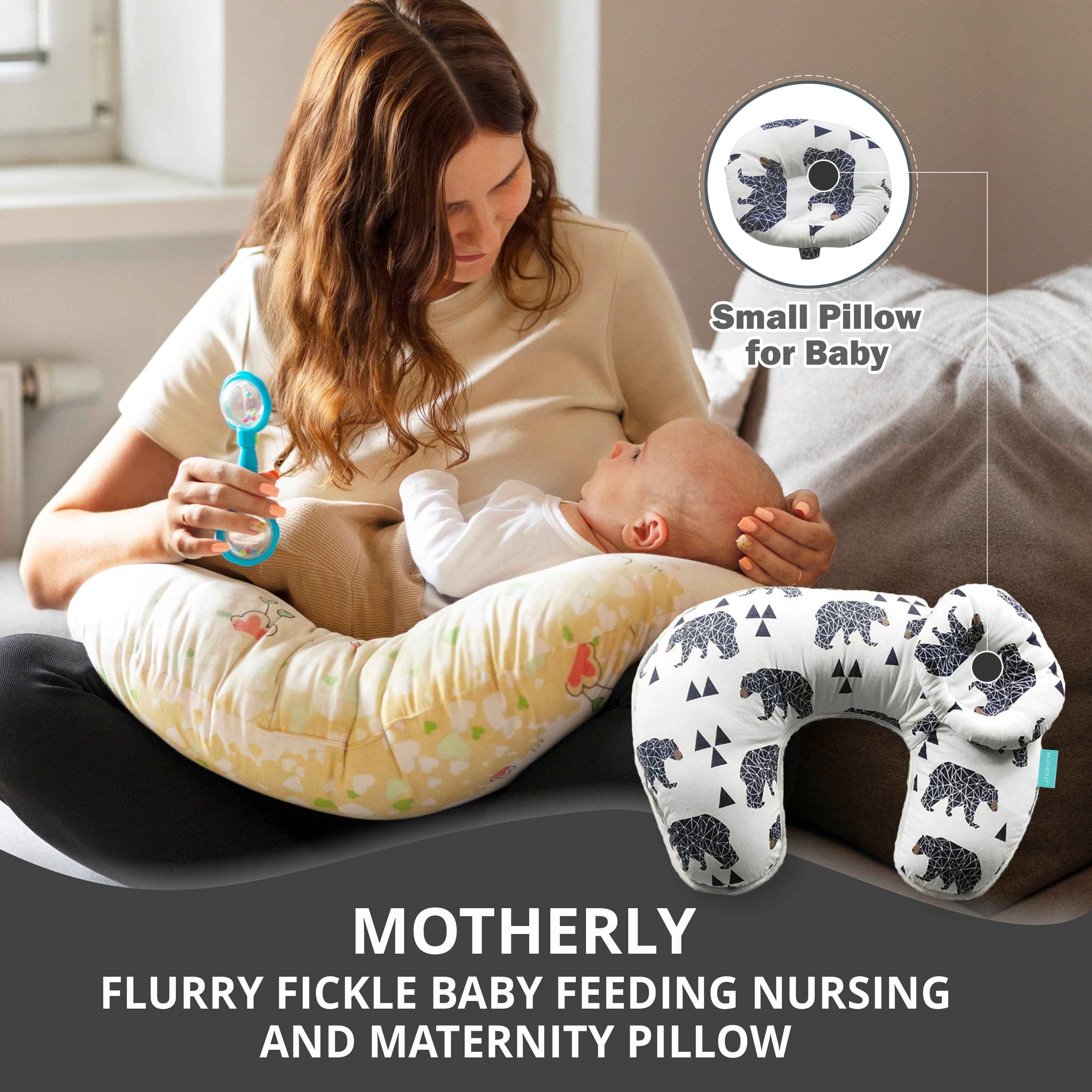 Flurry Fickle Baby Feeding Nursing (Black Bear)