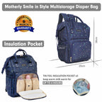 Motherly Elegant Diaper Bag for Mothers for Travel, Maternity Bag for Newborn Baby, Mothers Travelling Bag, Multipocket Water Resistant Baby Bag, Hospital Bag for Moms with Warranty - MOTHERLY