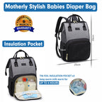 Motherly League Solid Color Diaper Bag for Mothers for Travel, Maternity Bag for Newborn Baby, Mother Travelling Bag, Multiple Pocket Water Resistant Hospital Bag for moms with Warranty - MOTHERLY