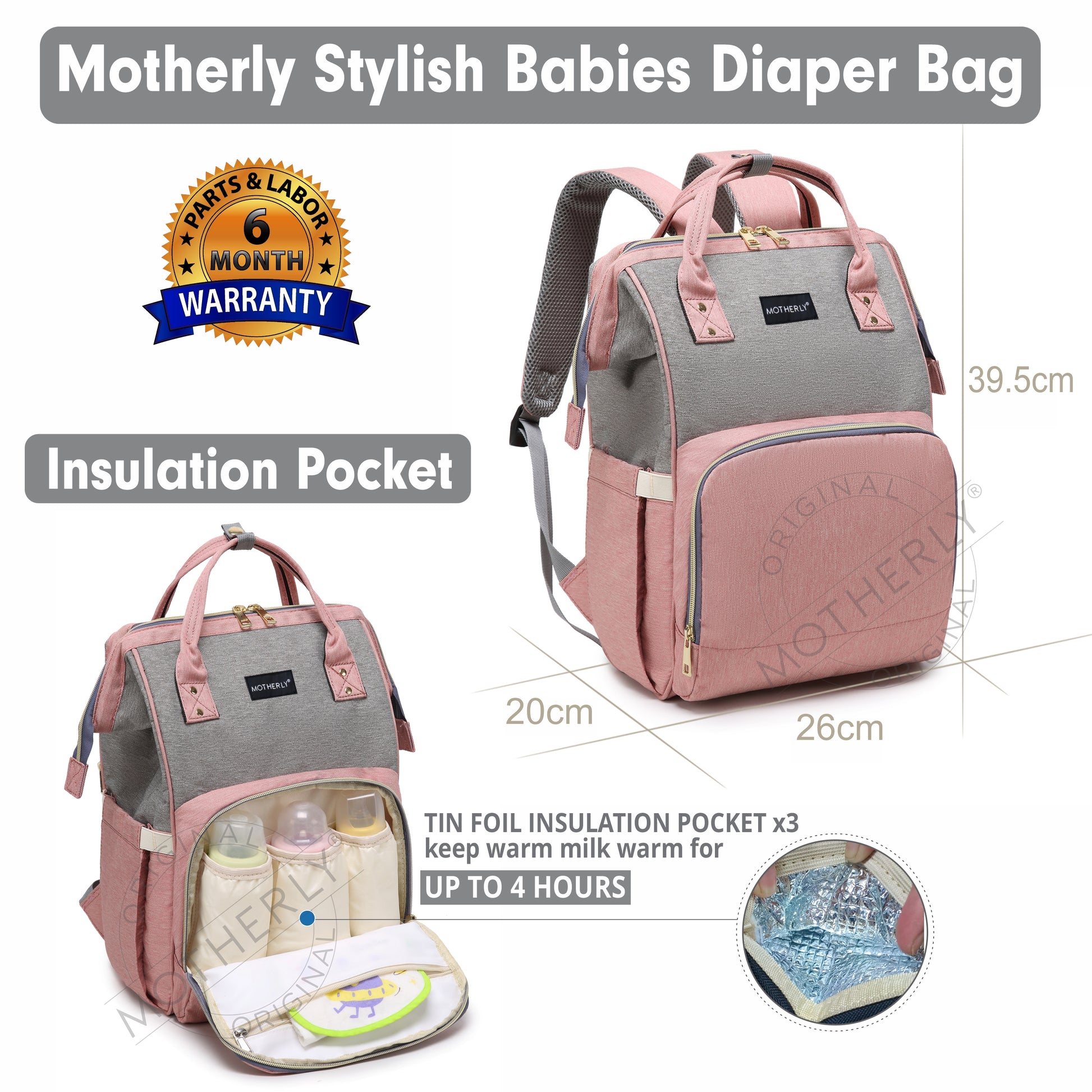 Motherly Happy Travels Diaper Bag - MOTHERLY