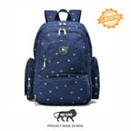 Motherly Stylish Babies Diaper Bags for Mothers with 1 Bottle Bag + 1 Diaper Changing Mat + 1 Set of Stroller Hooks (Blue Flower) - MOTHERLY