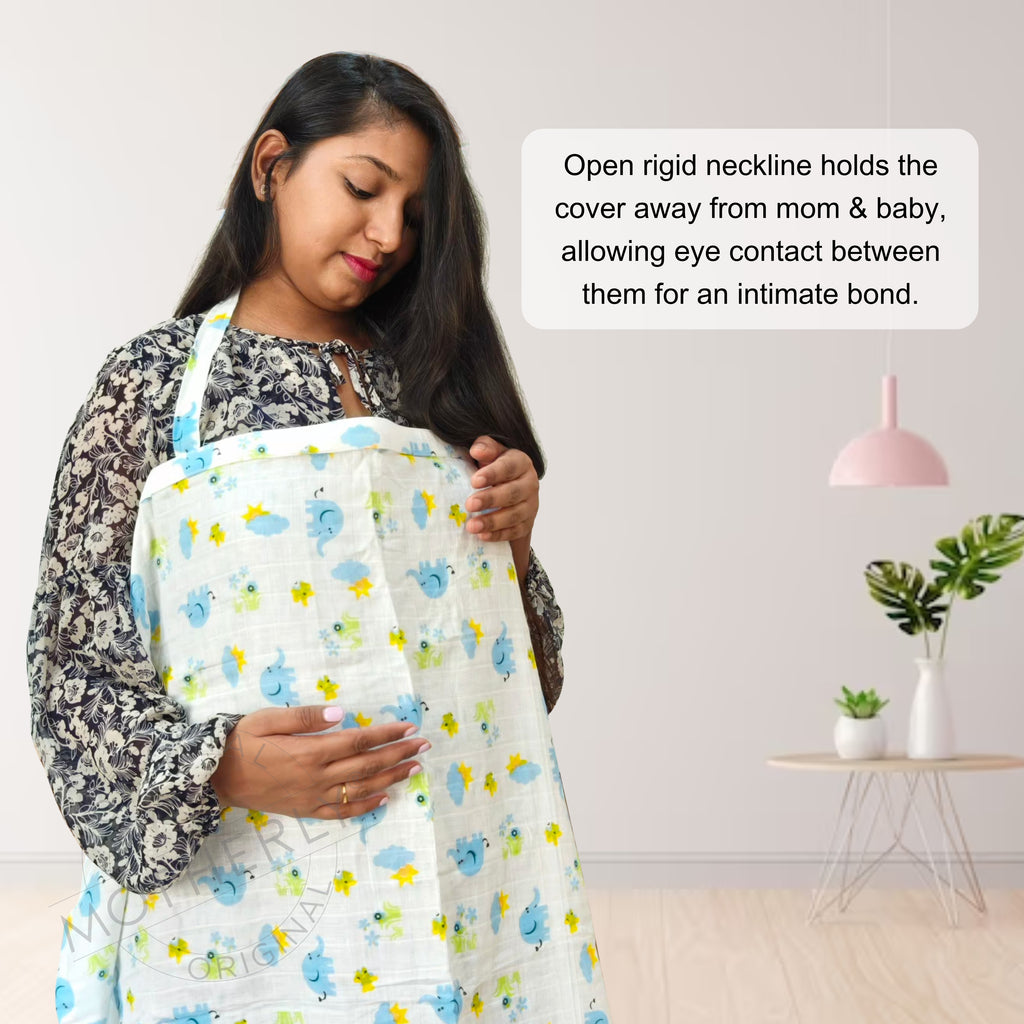 Motherly Nursing Breastfeeding Cover Scarf Cloth- Breast Feeding shawl - MOTHERLY