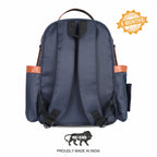 Motherly Diaper Bags For Mothers Stylish Backpacks for Moms for Travel with Stroller Hooks & Insulated Bottle Cover|6 Month Warranty |(Navy Gray) - MOTHERLY